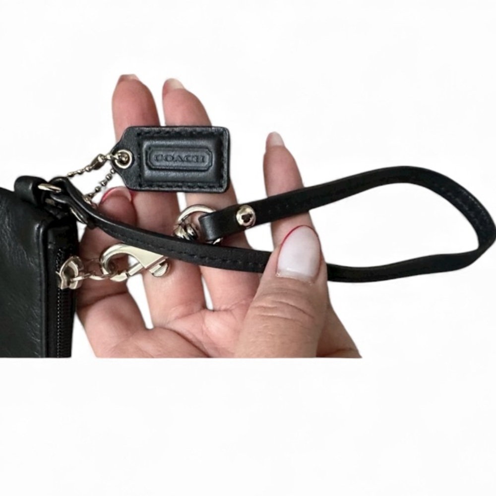 Coach Leather Black Wristlet - Picture 8 of 15